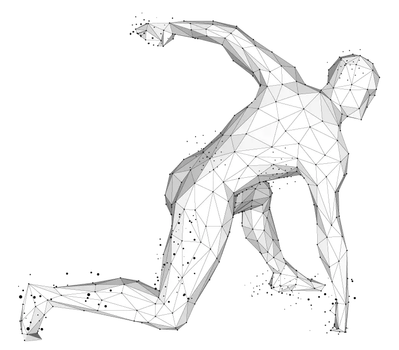 Abstract body image to select hot spots